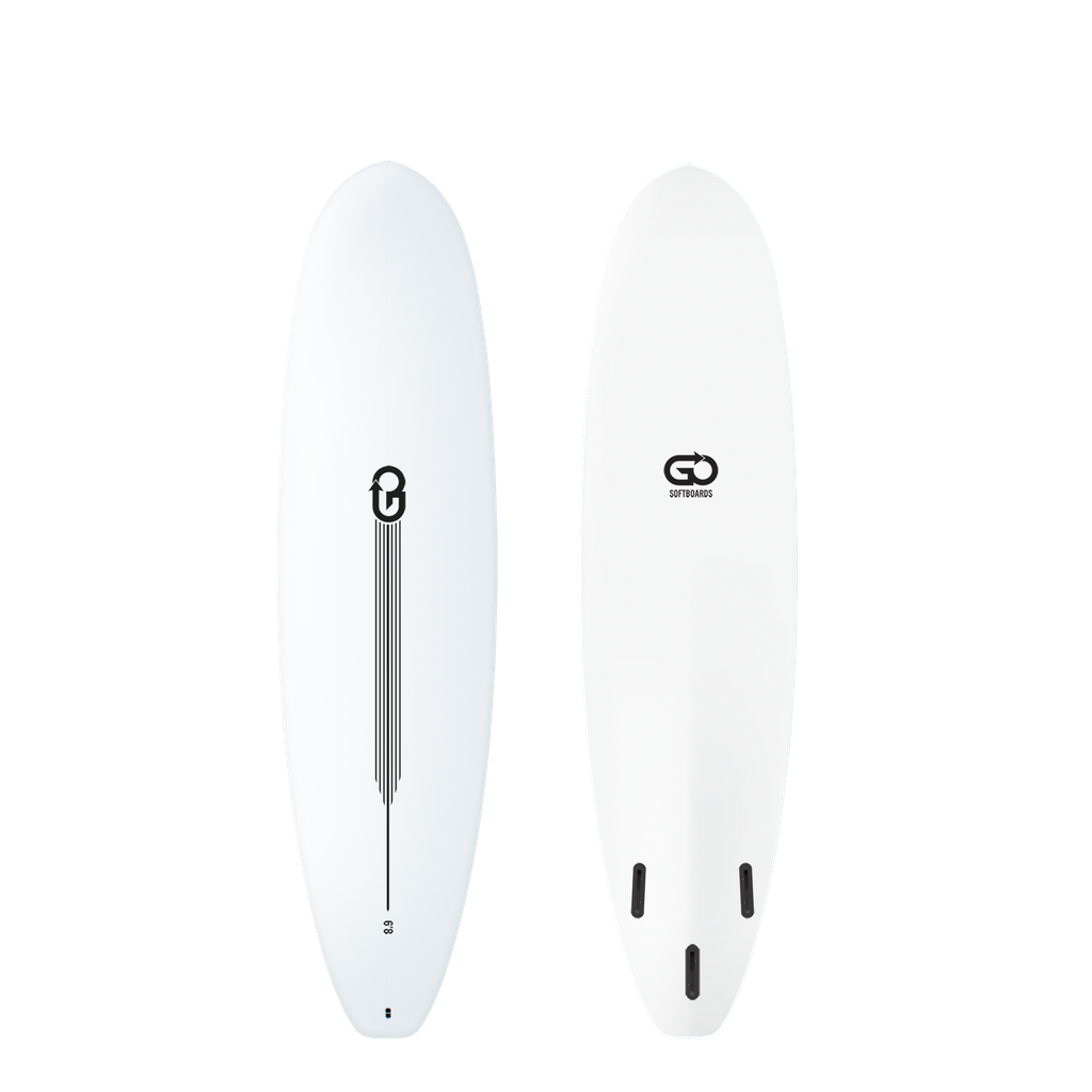 GO Softboards - Surf Range 6'8 - White 
