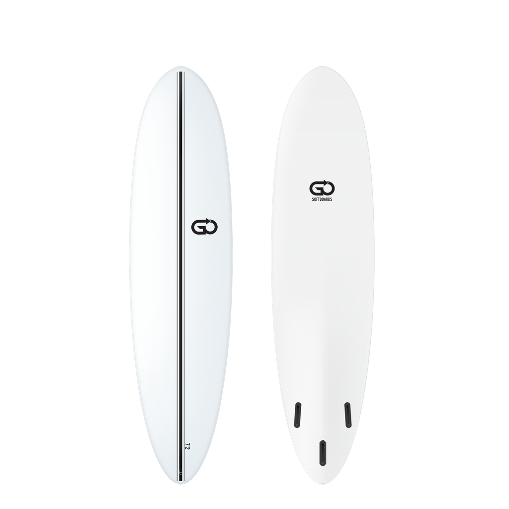 GO Softboards - Surf Range 7'2 - White 