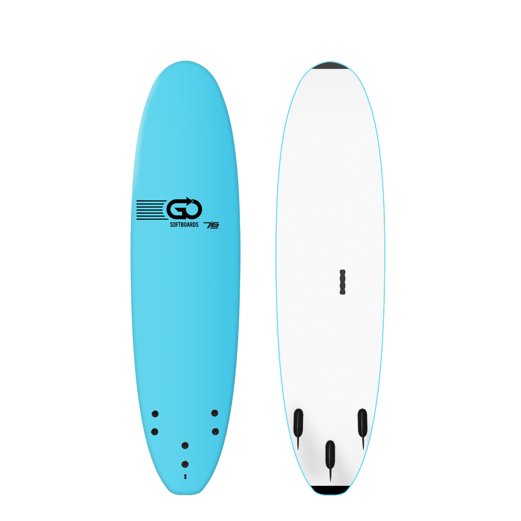 GO Softboard 7'6 - School Wide - Light Blue 