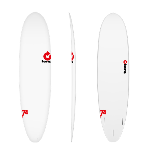 Torq - V+ Funboard 7'4 - TET - Rental - White 