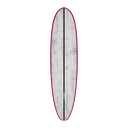 Torq - V+ 7'4 - ACT - Brushed Gray + Red Rails