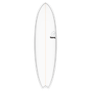 Torq - ModFish 7'2 - TET - White + Pinline 