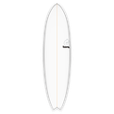 Torq - ModFish 7'2 - TET - White + Pinline 