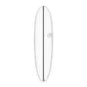 Torq - V+ Funboard 7'4 - TET - White + Carbon Strip 