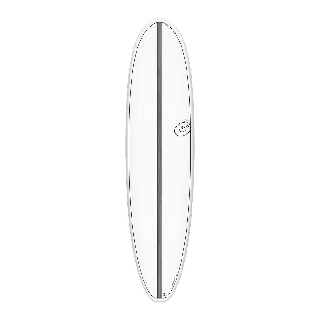 Torq - V+ Funboard 7'8 - TET - White + Carbon Strip 