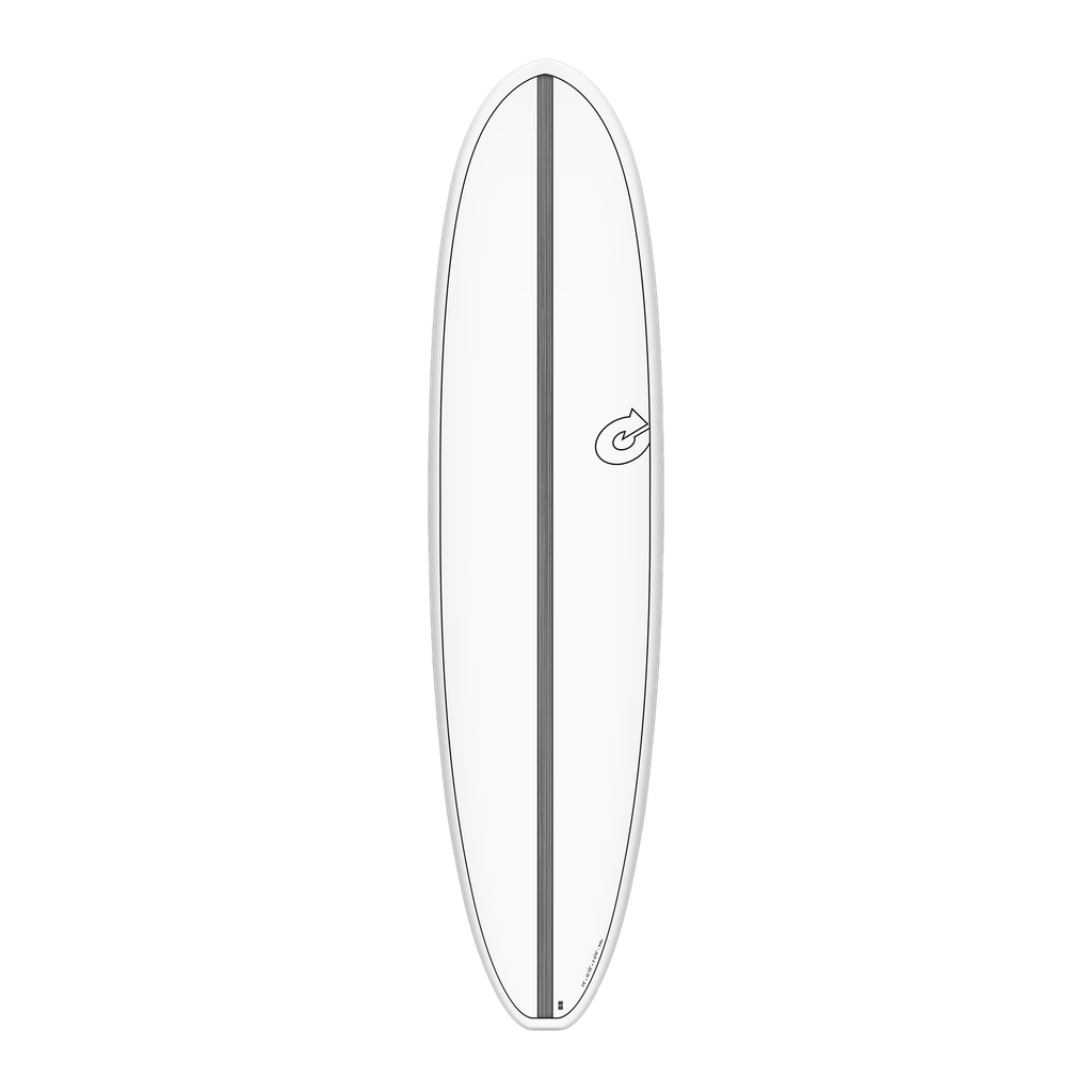 Torq - V+ Funboard 7'8 - TET - White + Carbon Strip 