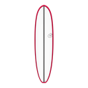 Torq - V+ Funboard 7'8 - TET - White + Carbon Strip + Red Rails