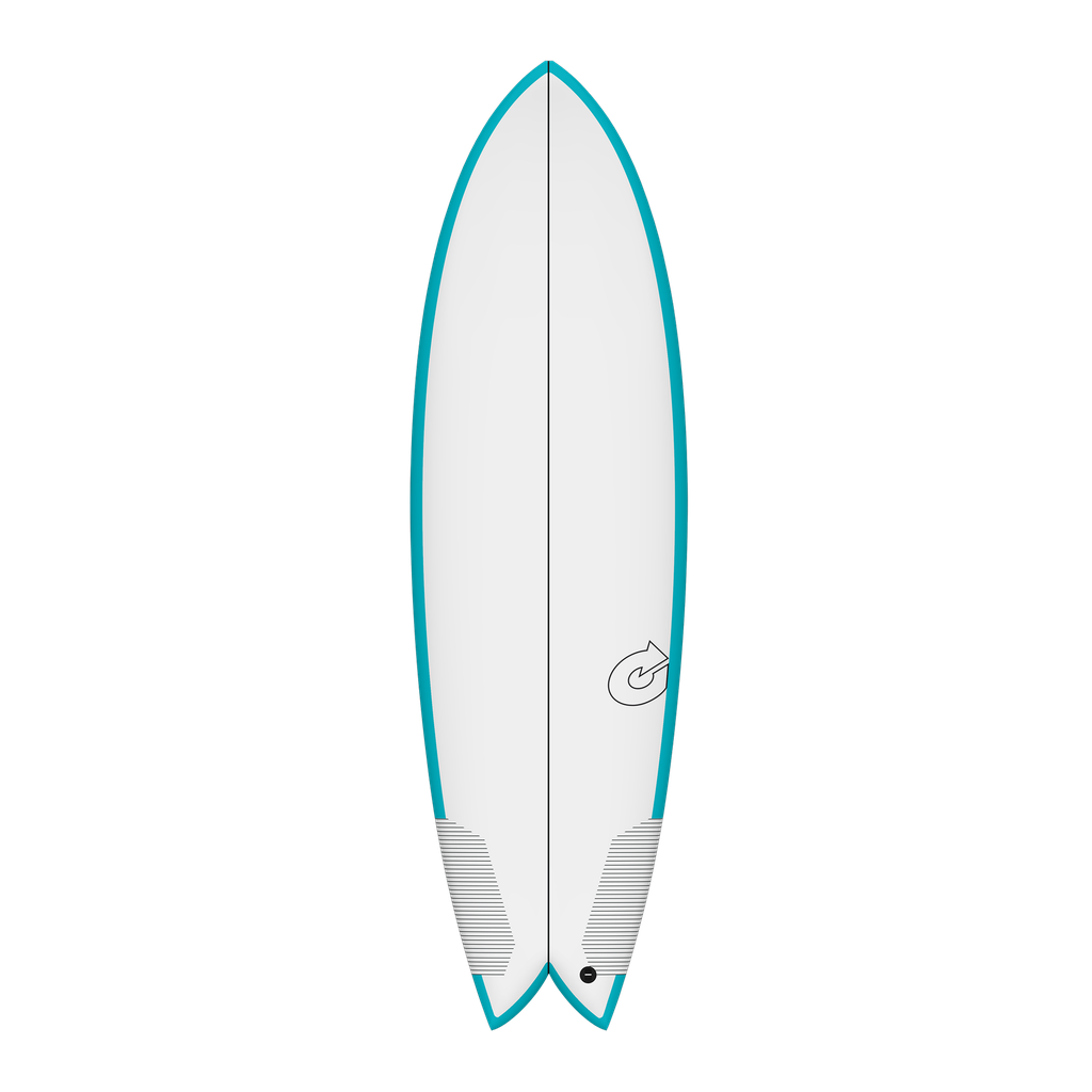 Torq - Fish Twin 5'8 - TEC - Teal Rails