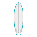 Torq - Fish Twin 5'8 - TEC - Teal Rails
