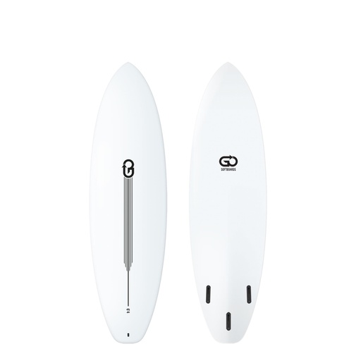 [GO-C-0604] GO Softboards - Surf Range 6'4 - White 