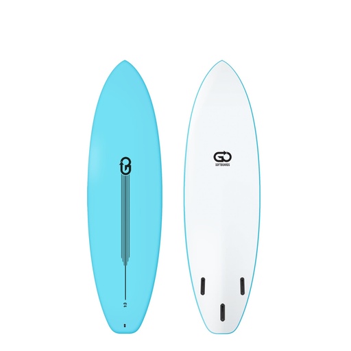 [GO-C-0604-C] GO Softboards - Surf Range 6'4 - Light Blue 
