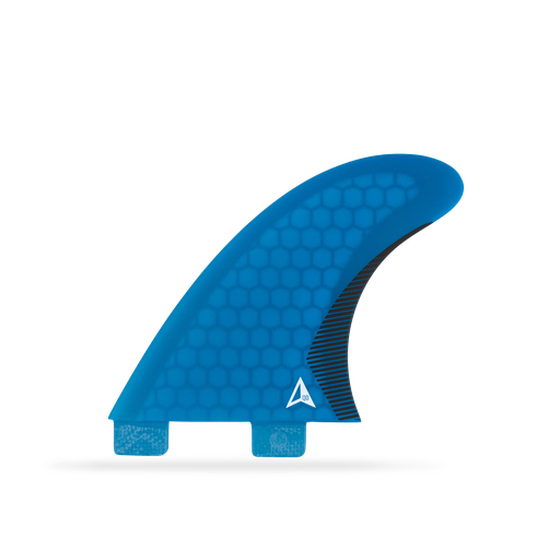 [RO-F-C-A-QD-M-BU] ROAM - Quad Rear Fin Set Dual Tab (M) - Blue