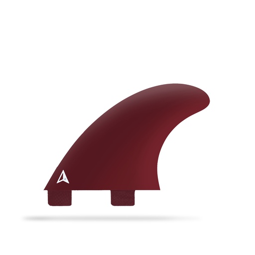 [RO-F-C-A-SB-FT-RD] ROAM - Side Bites Fin Set Dual Tab (M) - Red