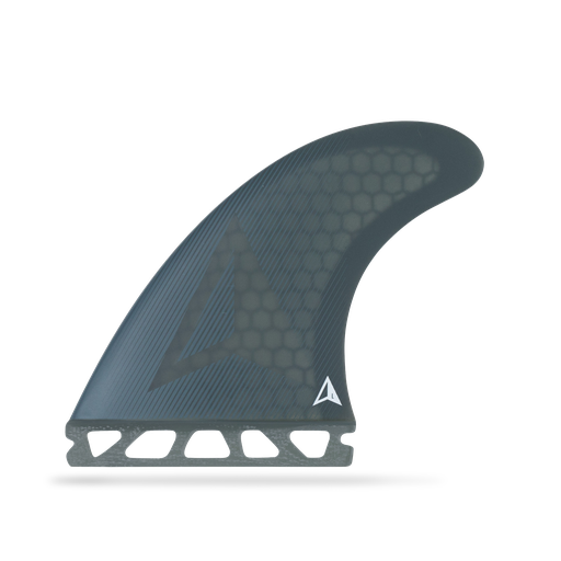 [RO-F-U-A-AR-L-SM] ROAM - All Round Thruster Fin Set Single Tab (L) - Smoke