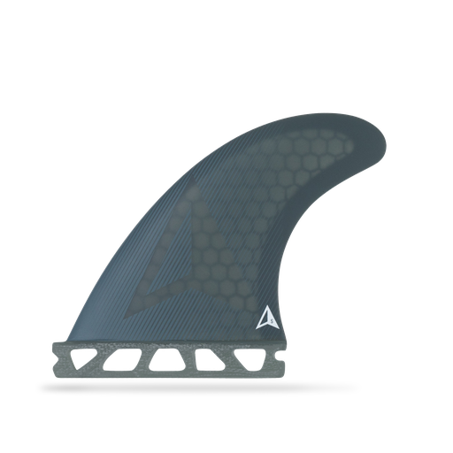 [RO-F-U-A-AR-S-SM] ROAM - All Round Thruster Fin Set Single Tab (S) - Smoke