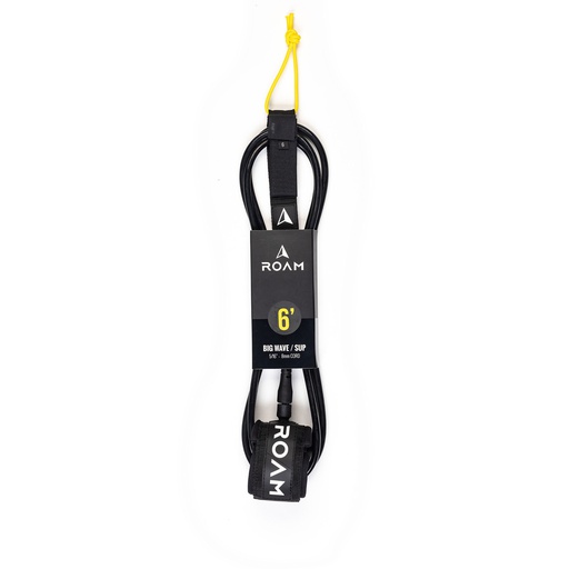[RO-L-A-BW-6-BK] ROAM - Big Wave/SUP Leash 6' - Black
