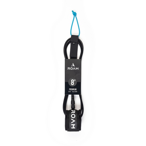 [RO-L-A-PR-8-BK] ROAM - Premium Leash 8' - Black