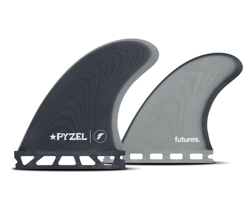 [1049-236-40] Futures - Pyzel Padillac Quad (M) - Fiberglass - Blue/Grey
