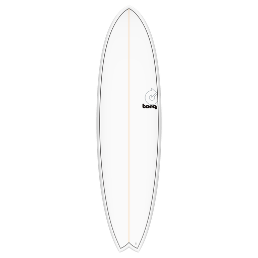 [TQ-B-P-0702-F] Torq - ModFish 7'2 - TET - White + Pinline 
