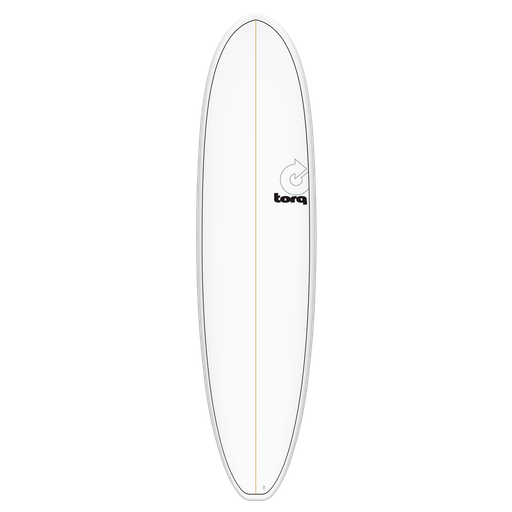 [TQ-B-P-0704] Torq - V+ Funboard 7'4 - TET - White + Pinline 
