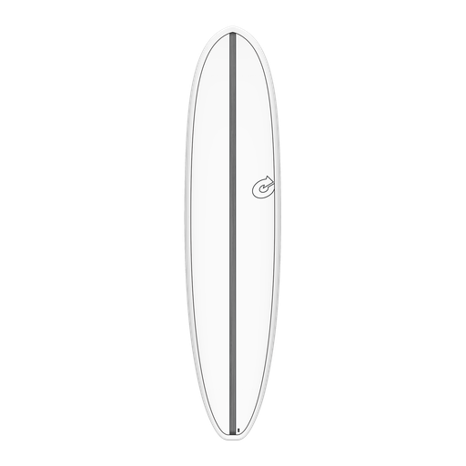 [TQ-E-CS-0802] Torq - V+ Funboard 8'2 - TET - White + Carbon Strip 