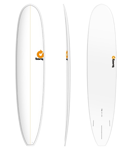 [TQ-A-P-0906] Torq - Longboard 9'6 - TET - White Pinline