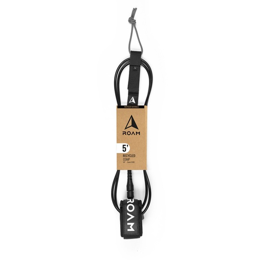 [RO-L-A-CO-5-RC] ROAM - Comp Leash 5' - ECO Alternative Recycled - Black