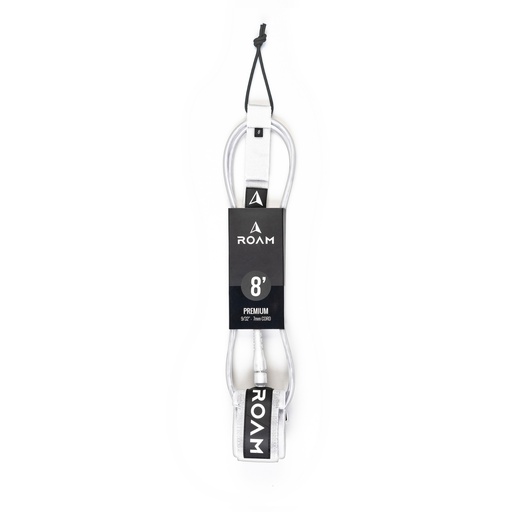 [RO-L-A-PR-8-WT] ROAM - Premium Leash 8' - White