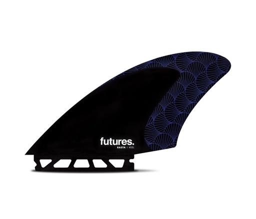 [1525-446-20] Futures - Rasta Keel Twin - Honeycomb - Black/Purple