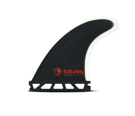 [1198-218-00] Futures - Glenn Pang Thruster (L) - Fiberglass - Black/White