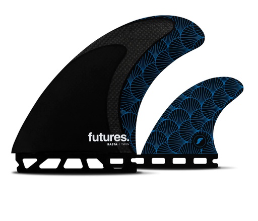 [1527-445-00] Futures - Rasta Twin +1 - Honeycomb w/ Carbon - Black/Blue