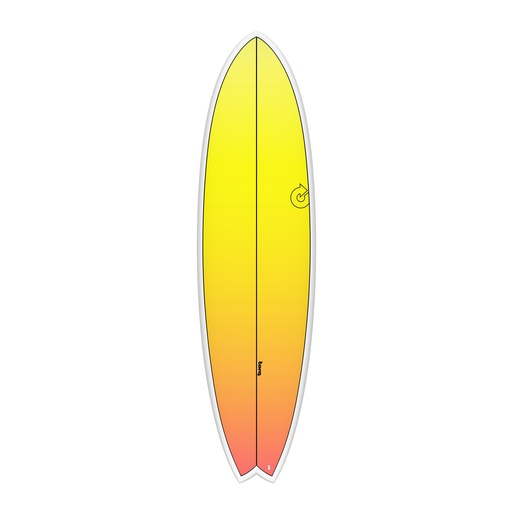 [TQ-C-RF-0702-F] Torq - ModFish 7'2 - TET - yellow - orange fade 