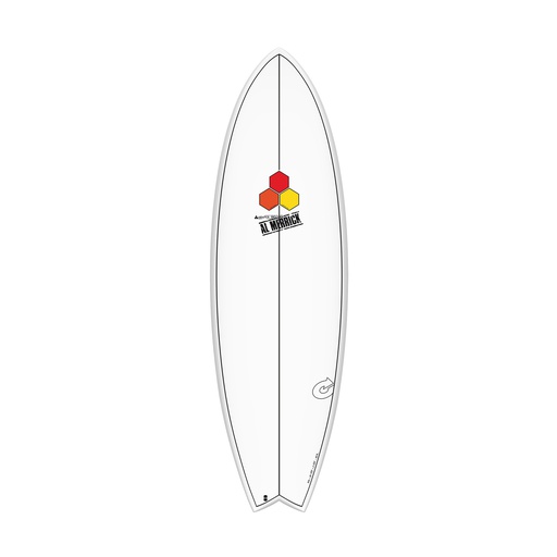 [TQ-F-CI-P-W-0510] Torq - PodMod 5'10 - X-Lite -  White + pinline