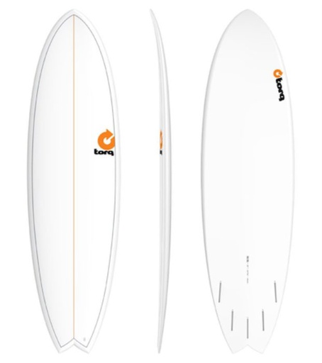 [TQ-A-P-0606] Torq - ModFish 6'6 - TET - White + Pinline