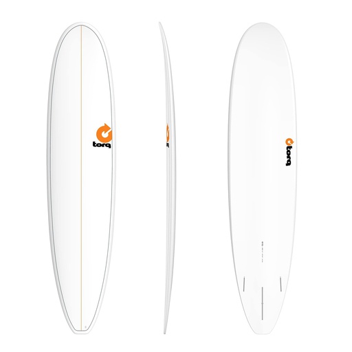 [TQ-A-P-0800] Torq - Longboard 8'0 - TET - White + Pinline