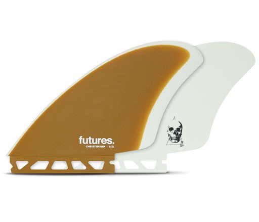 [1087-283-20] Futures - Christenson Keel - Fiberglass - Brown/White