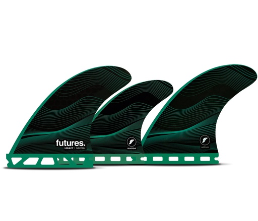 [1165-182-50] Futures - F6 Legacy Neutral 5-Fin (M) - Honeycomb - Green